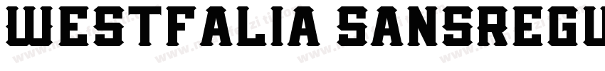 Westfalia SansRegul字体转换